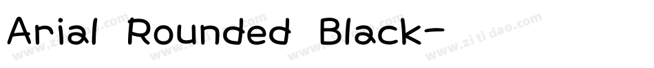 Arial Rounded Black字体转换